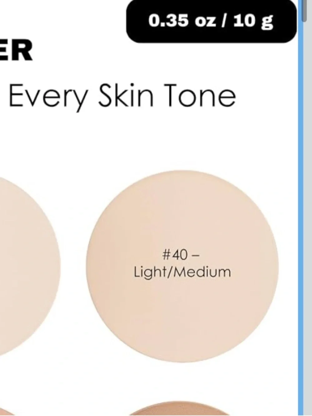 Every Finish Powder | Pressed Setting Powder #40 Light/Medium Shade